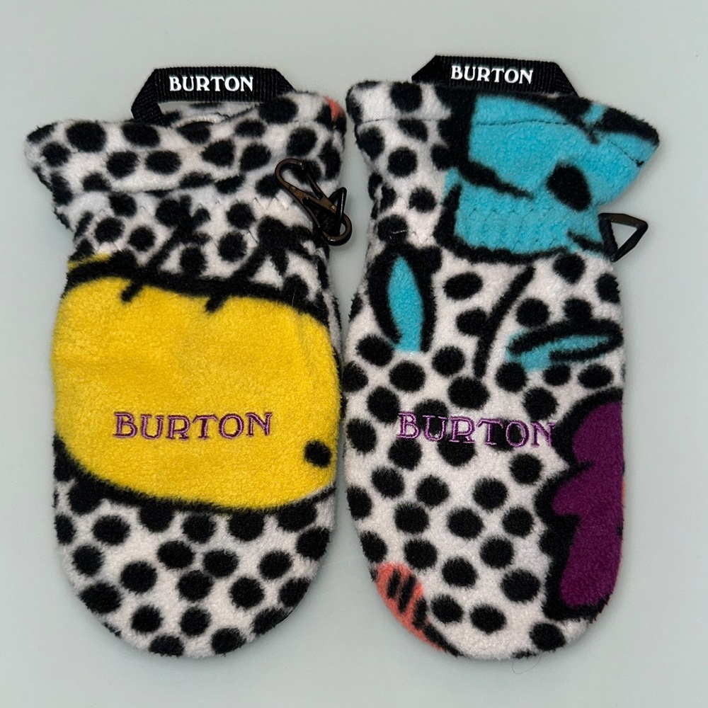 Burton Kids' Fleece Polka Dot Mittens